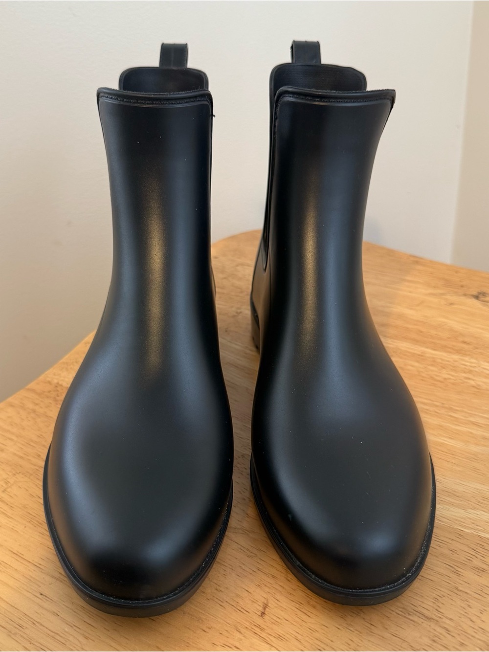 Sleek Black Rain Chelsea Boots